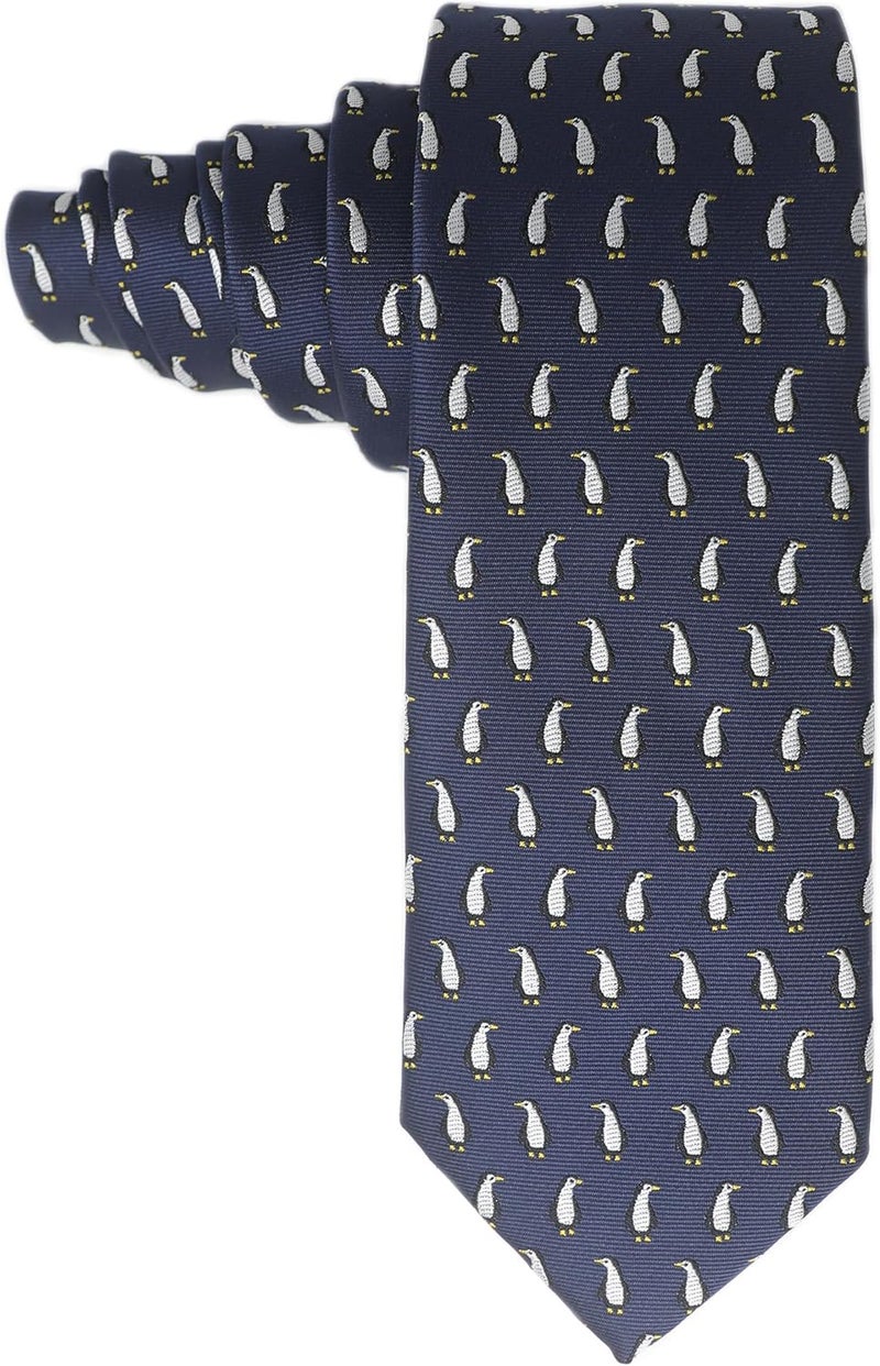 MENDEPOT Animal Pattern Necktie With Gift Box Sea Animal Pattern Tie Father's Day Birthday Gift Tie - Image 2